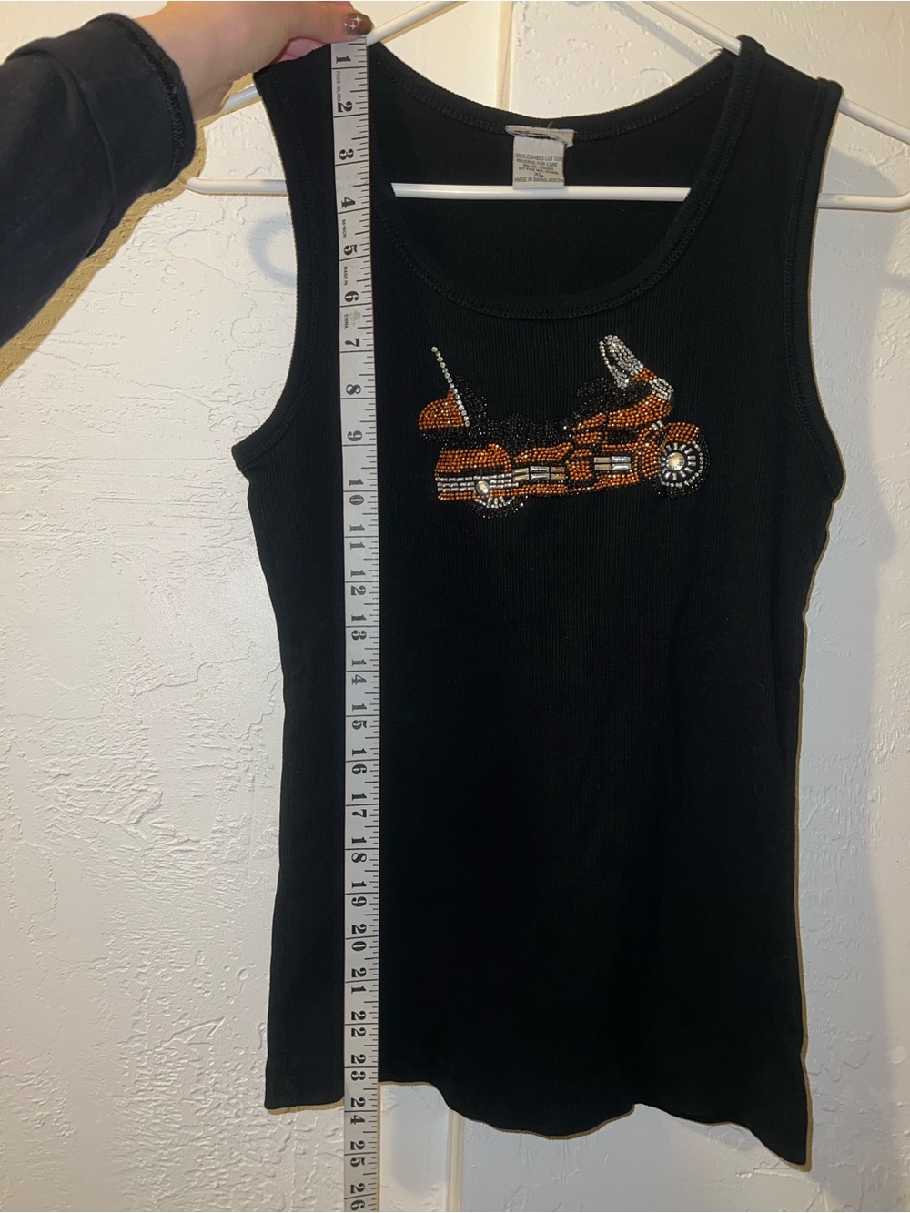 Vintage Rhinestone Motorcycle Tank - Picture 6 of 9